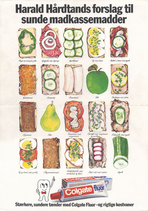 Twenty different kinds of Danish lunch sandwiches.