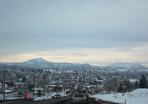 View over Madras looking east. It's kind of dingy.