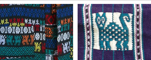 Client provided inspiration for local Guatemalan cat icon and embroidery.