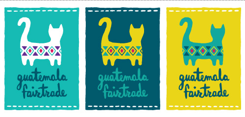 Guatemala Fairtrade logo series in tag format.