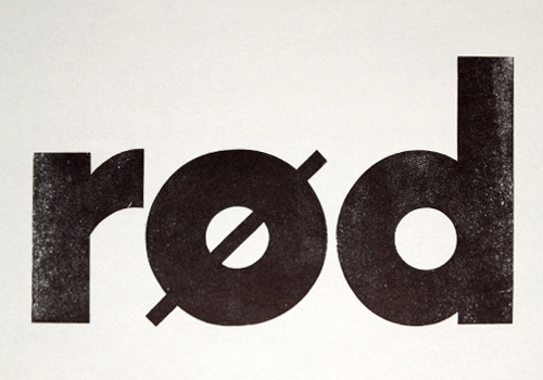 Letterpress wood type print.