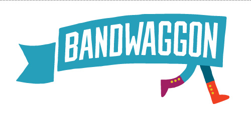 Final Bandwaggon Logo: go little flag, go!