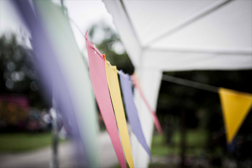 Pantone perfect handmade bunting.