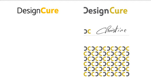 Left: before - Right: after, with additional signature icon and DC pattern.