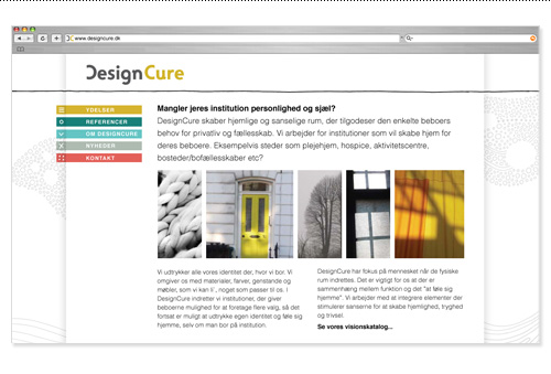 New DesignCure website design.