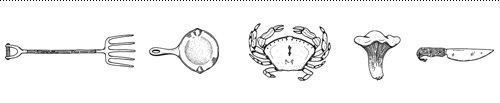 The Flavor Profiles illustrations in miniature size.