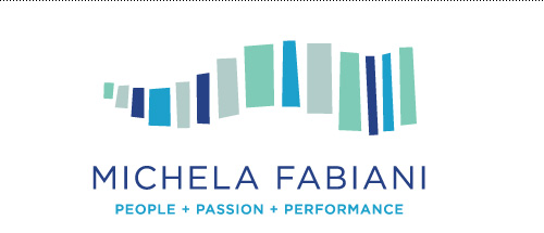 Business and life coach logo for Michela Fabiani.