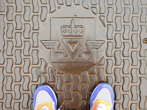 Regal sewer covering design in Oslo, Norway.