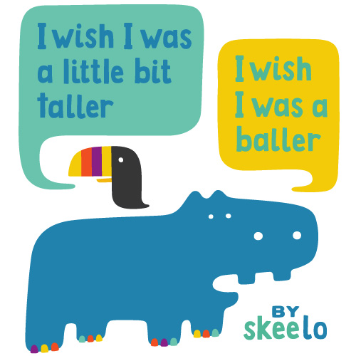 I Wish rap lyrics by skee-lo reinterpreted by a toucan and hippo. "I wish I was a little bit taller, I wish I was a baller."