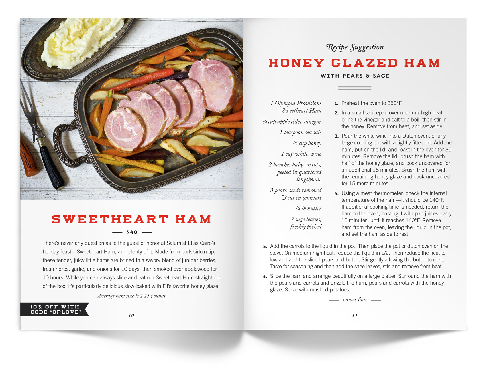 Eli Cairo's honey glazed ham recipe.